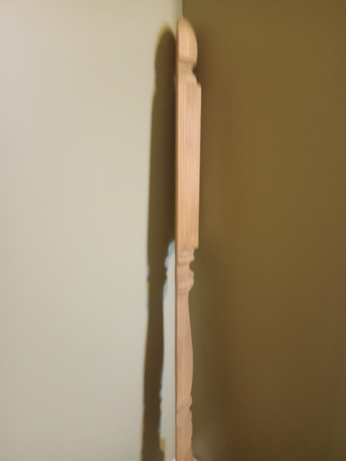 Turned Oak Half Stair Newel Post – Classic Wood Staircase Accessory