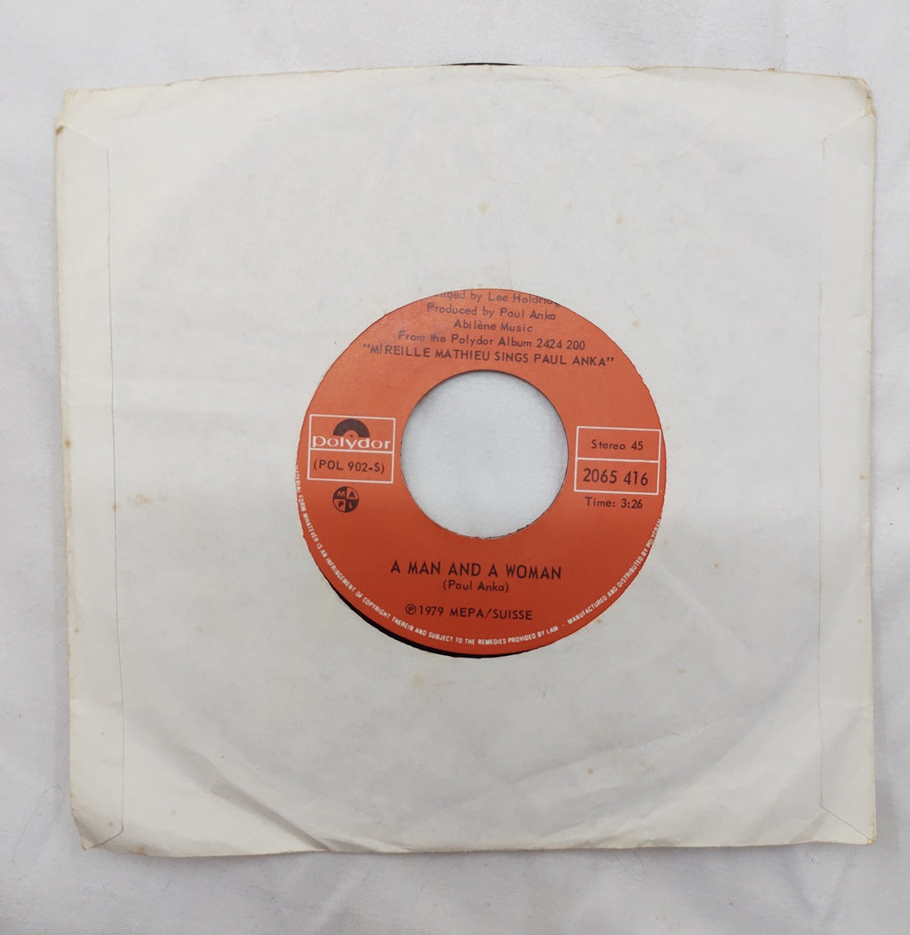 Mireille Mathieu – A Man and a Woman 7” Polydor 2065 416 Stereo 1979