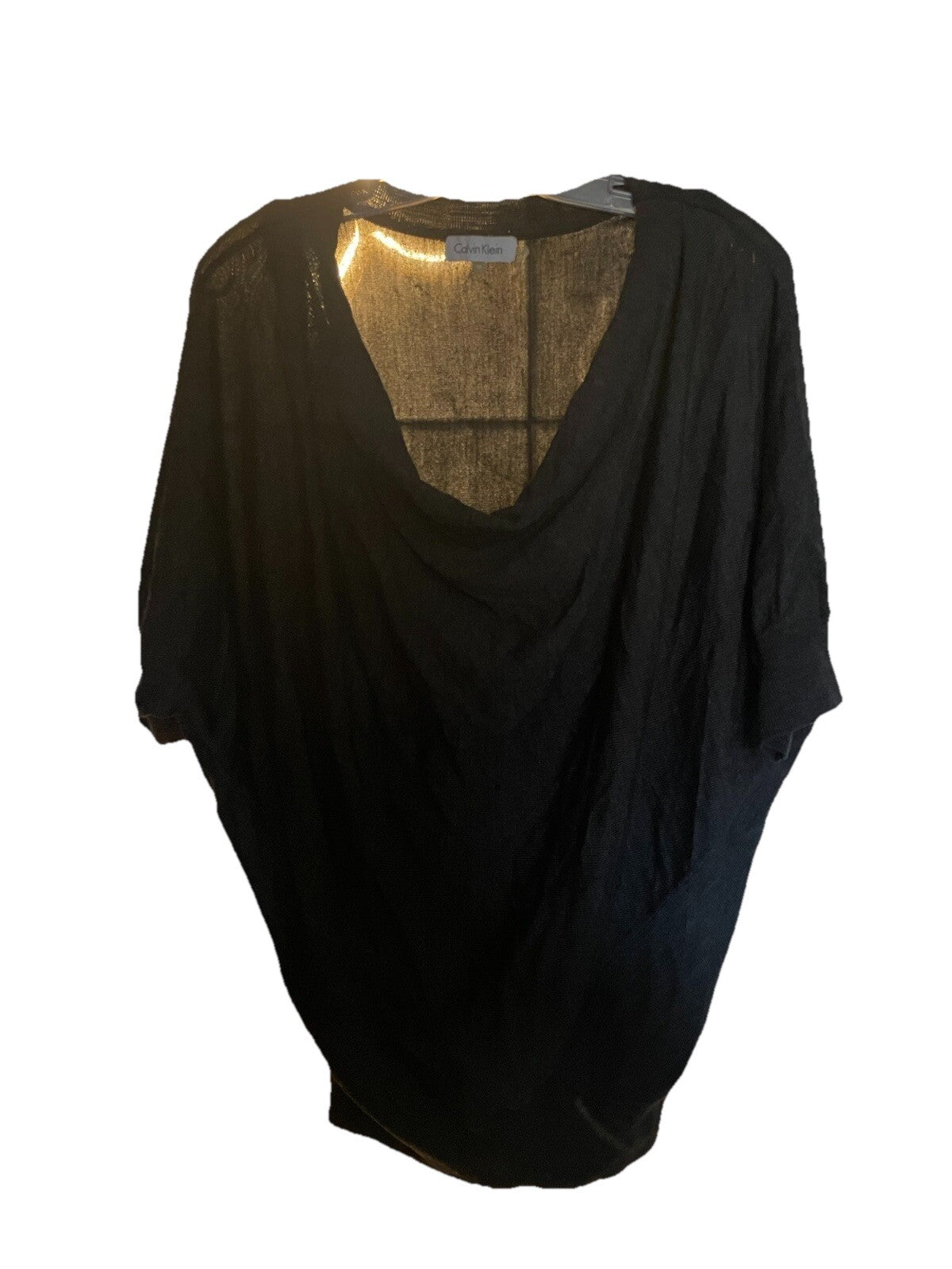 Calvin Klein Oversized Blouse Cotton Sweater Women's Size Medium Top