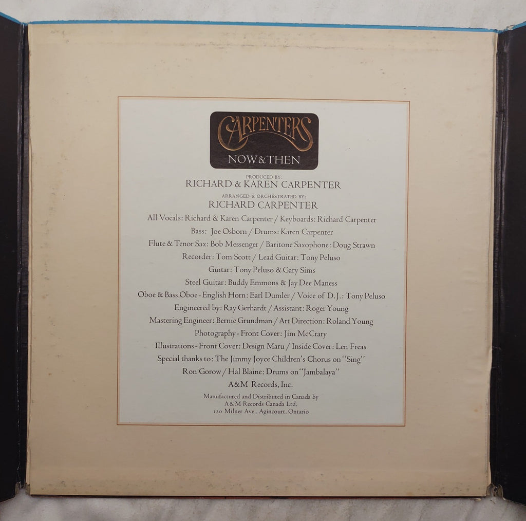 Carpenters – Now & Then LP 1973 A&M Canada Yesterday Once More