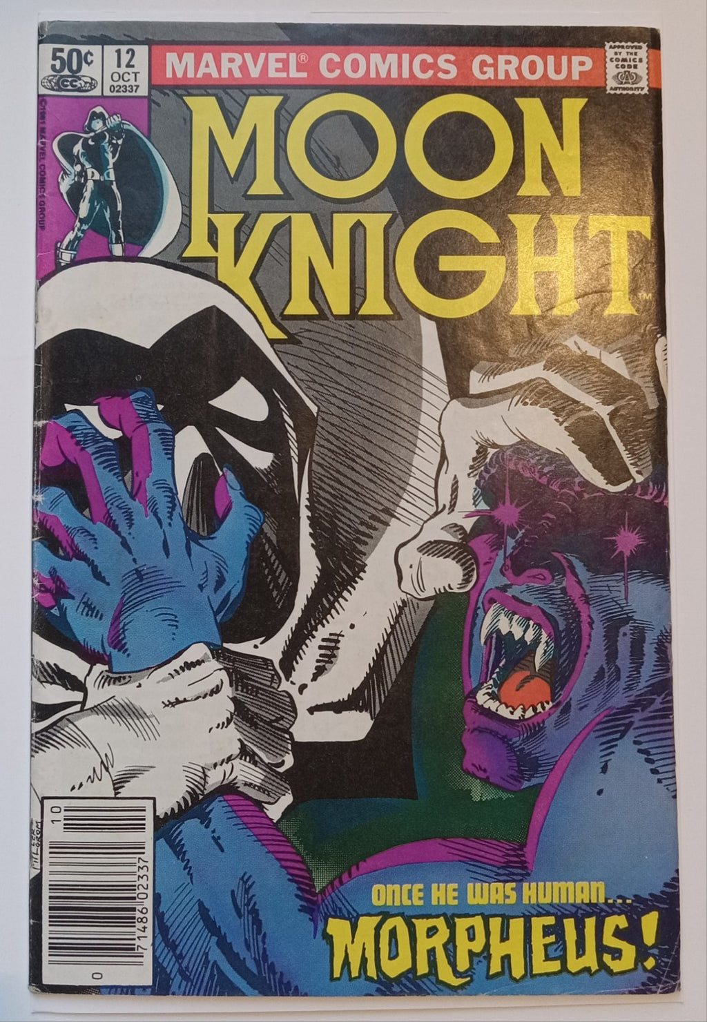 Moon Knight #12 (1981) 1st Appearance Morpheus Bagged and Boarded Comic Book