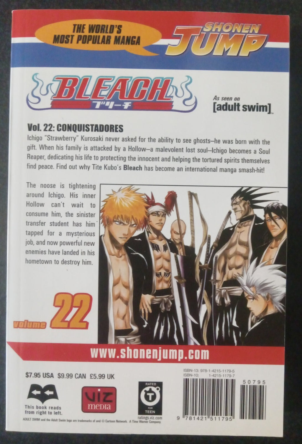 Bleach Vol 22 by Tite Kubo – Viz Shonen Jump Manga PB VG+
