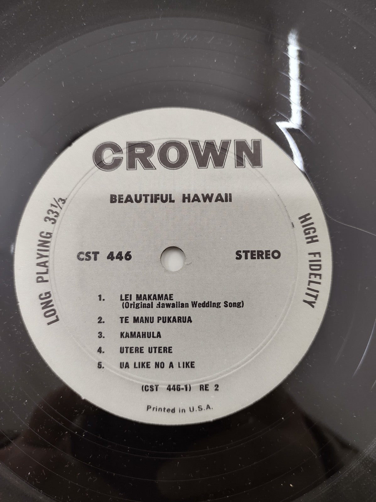 The Polynesians – Beautiful Hawaii Vinyl LP Crown Records Exotica Tiki