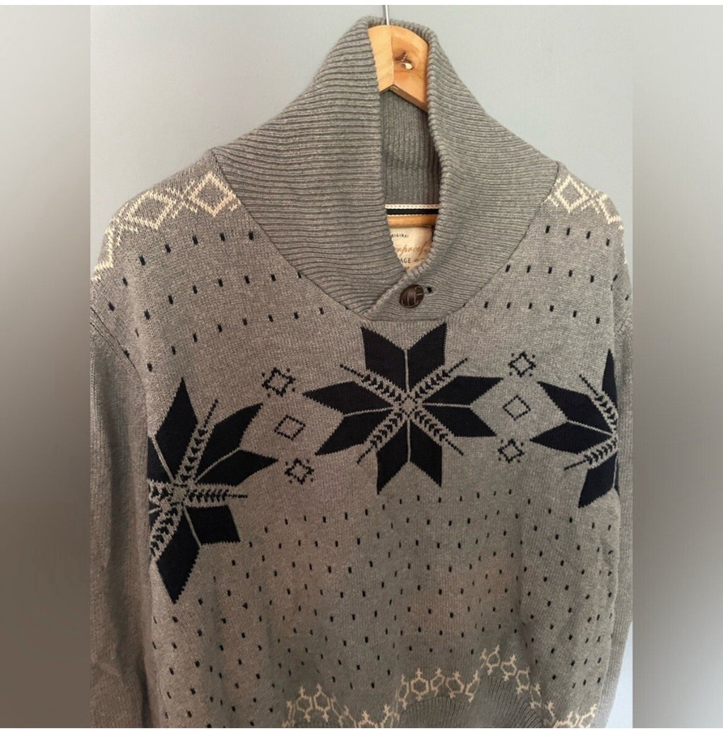 Men’s Weatherproof Vintage Collection 100% Cotton Winter Sweater – VG