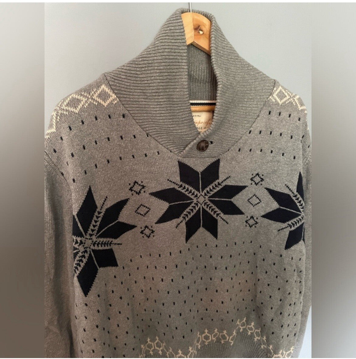 Men’s Weatherproof Vintage Collection 100% Cotton Winter Sweater – VG