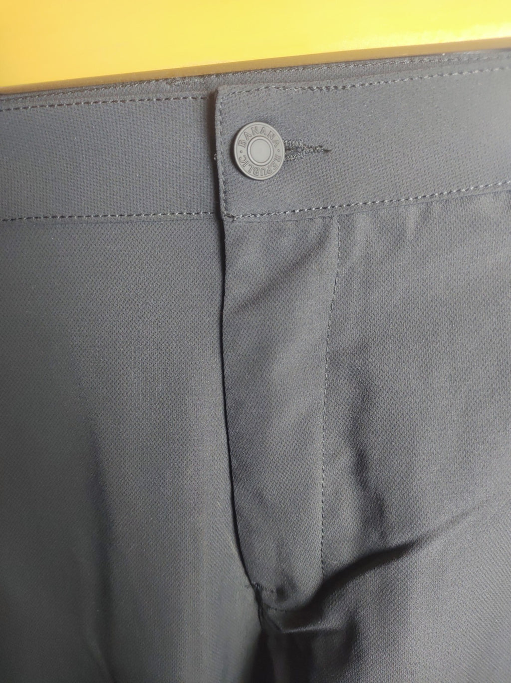 Banana Republic Men’s Black Dress Pants 38x32 Flat Front Modern Fit NWT