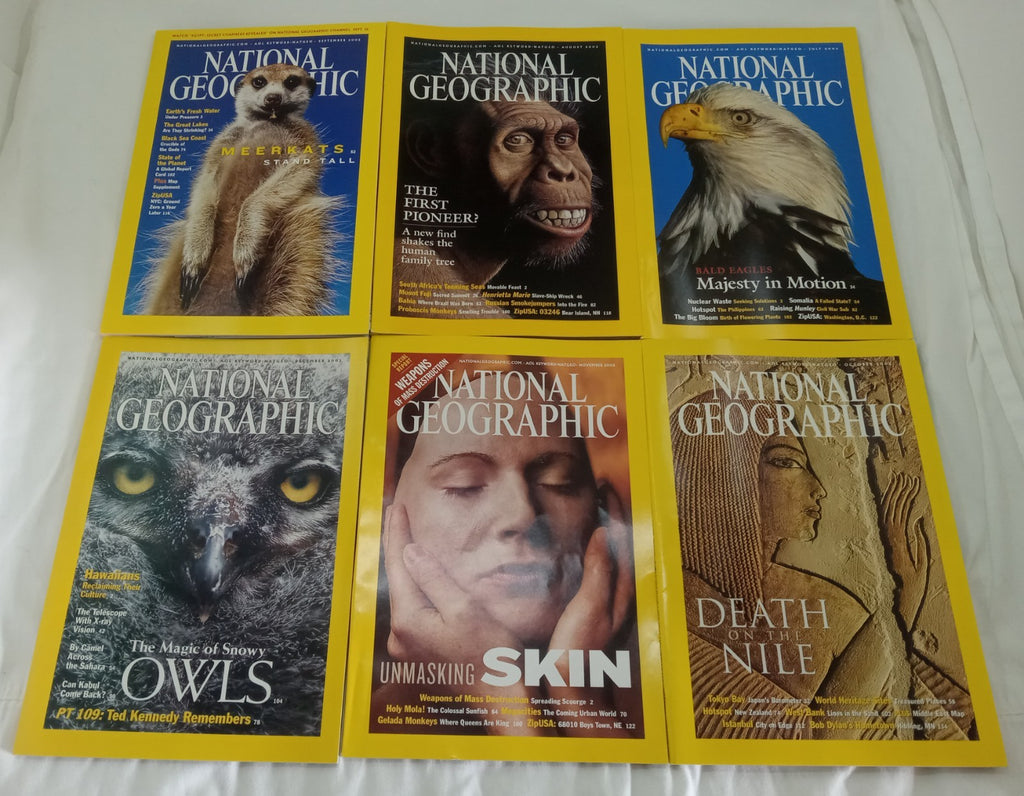 Net Geo Magazines With Slipcover July To December 2002