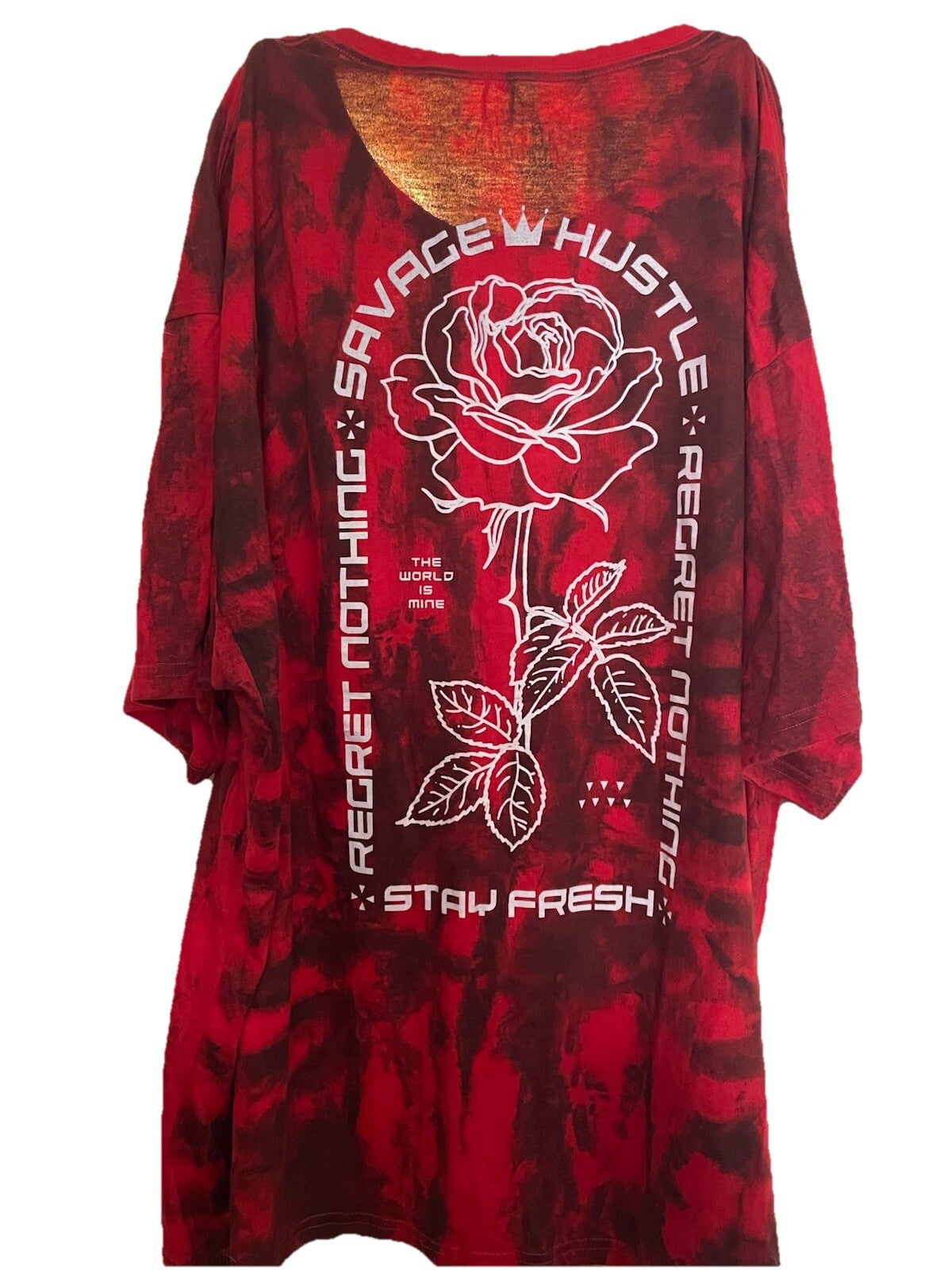 Fresh Laundry Rose Tie Dye Tee Graphic Shirt Women’s M Boho Y2K Style