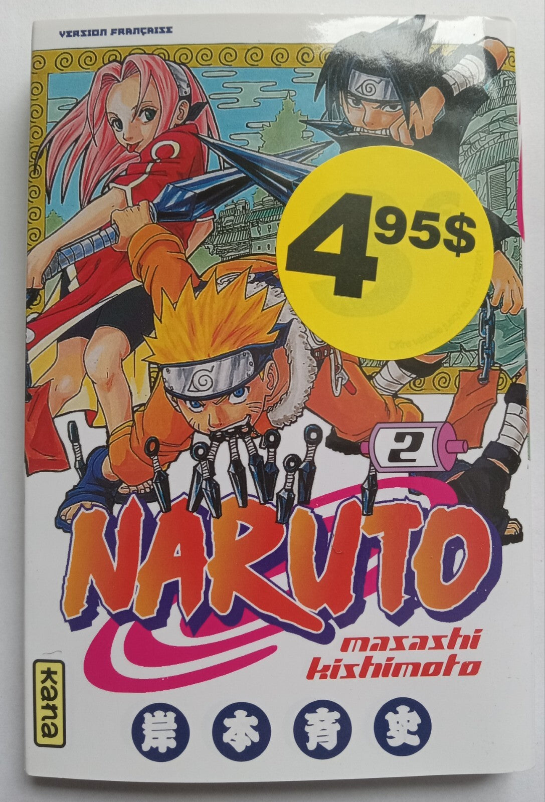 Naruto Vol. 2 Masashi Kishimoto En Français 2002 VG+