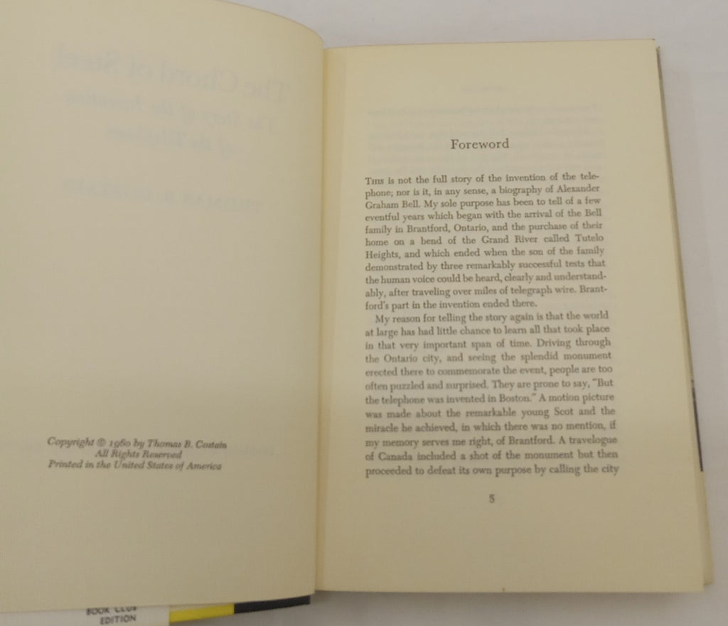 The Chord of Steel by Thomas B. Costain – VG+ Historical Novel Hardcover