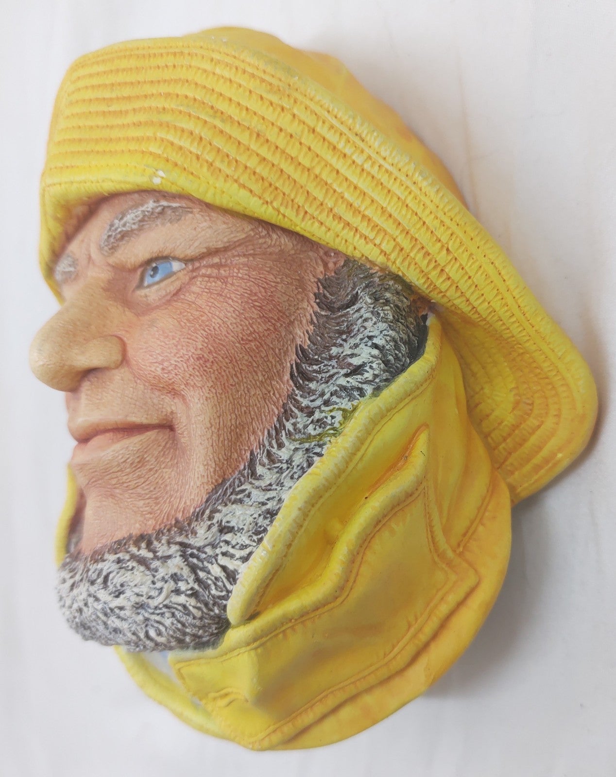 Helmsman Legend Chalkware Head Mask by F. Wright 1984 – England Vintage