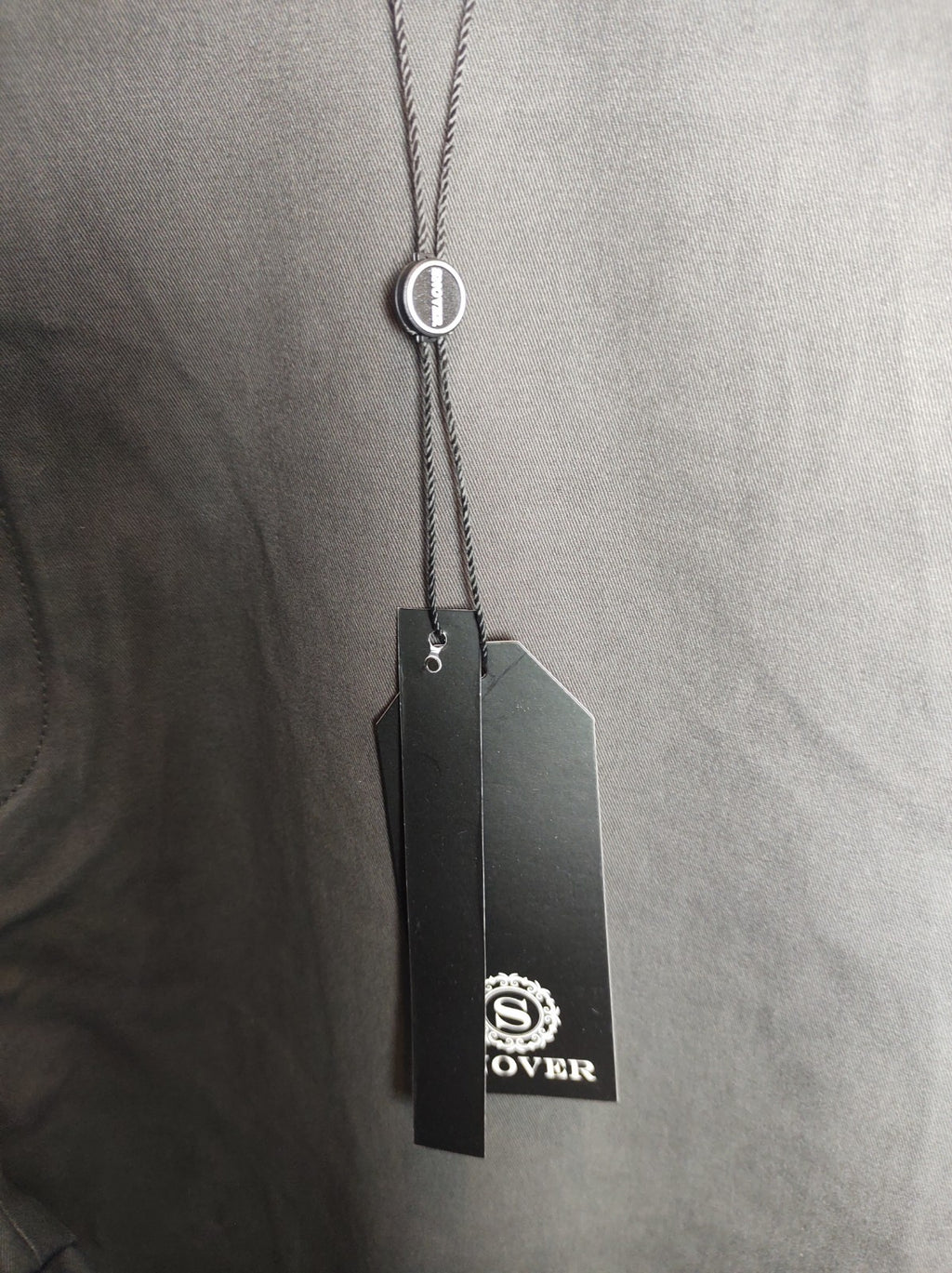 Snover Men’s Dark Grey Chino Pants Straight Leg Stretch Fit Casual NWT