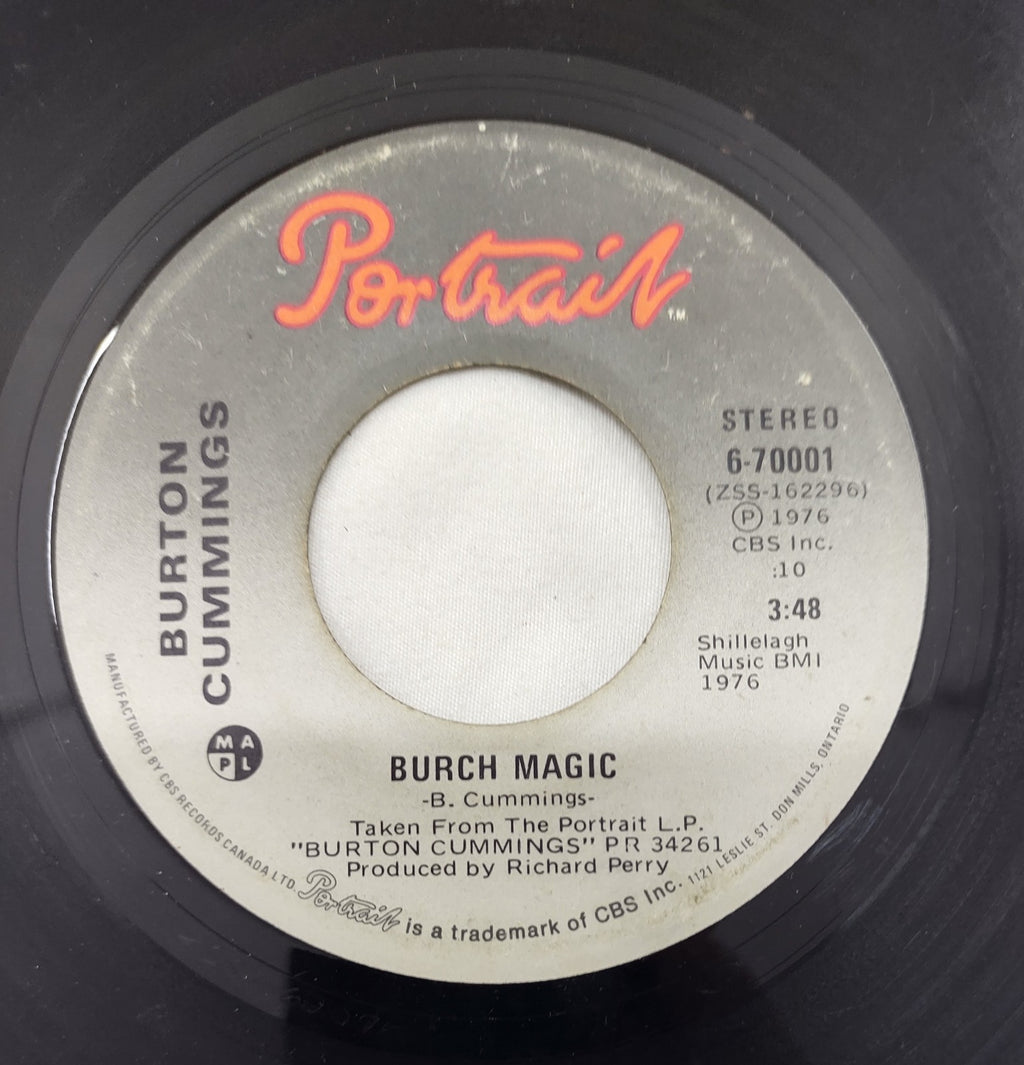 Burton Cummings – Stand Tall 7” Portrait 6-70001 Canada 1976 Guess Who