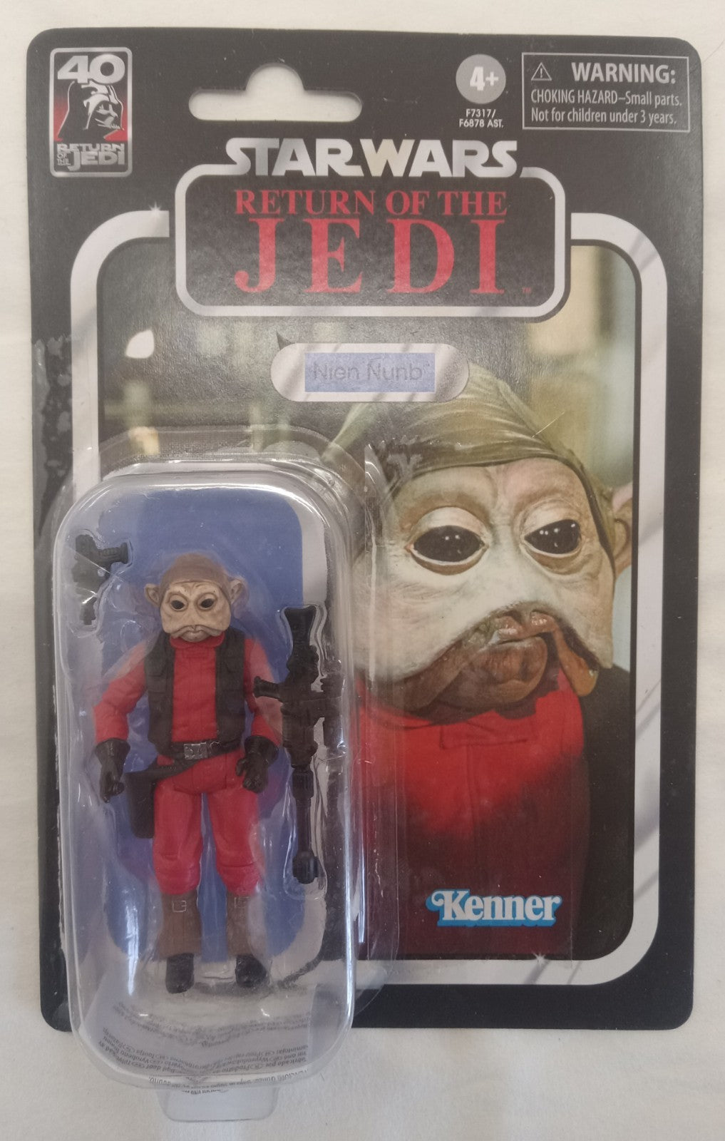 Star Wars Return of the Jedi Nien Nunb – 40th Anniversary Vintage Figure, NIB
