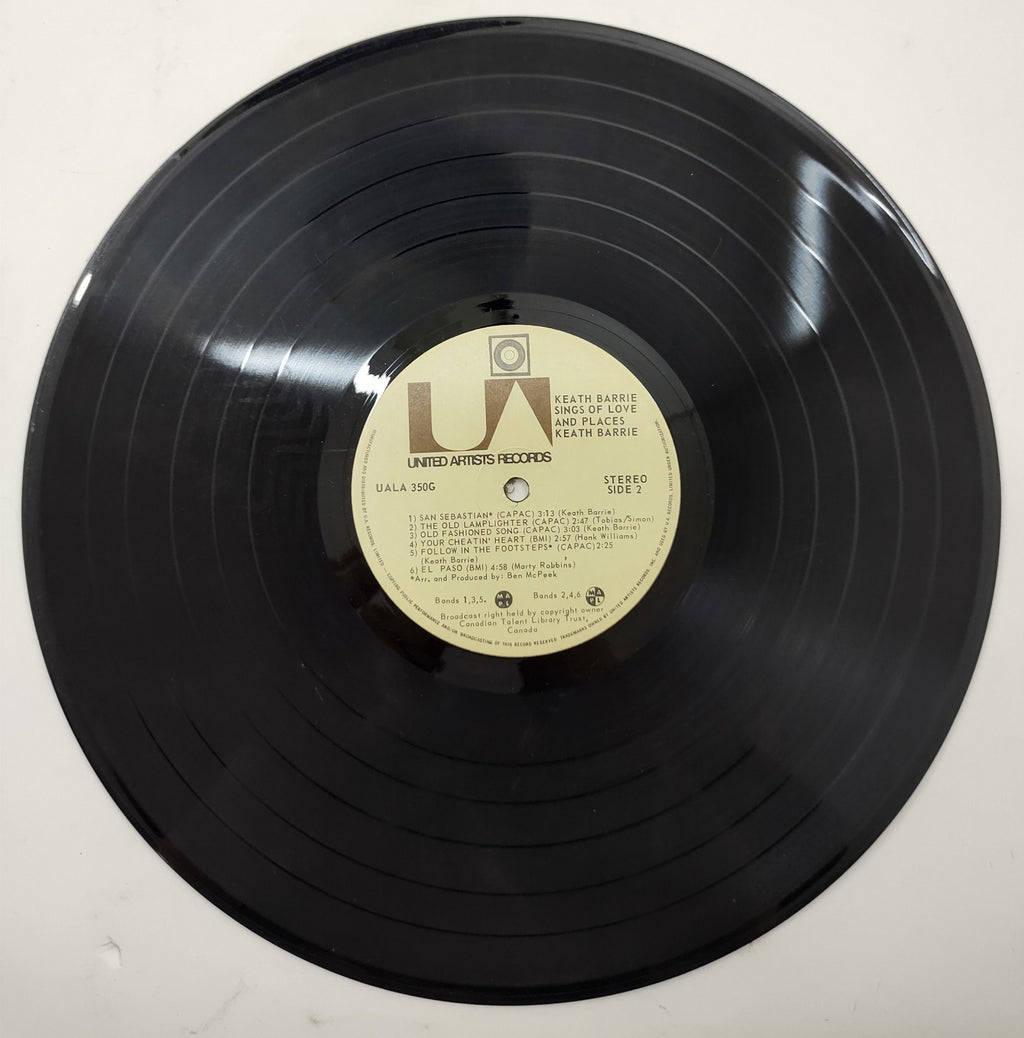 Keath Barrie – Sings of Love & Places (1974) Vinyl LP UA Folk UALA-350G