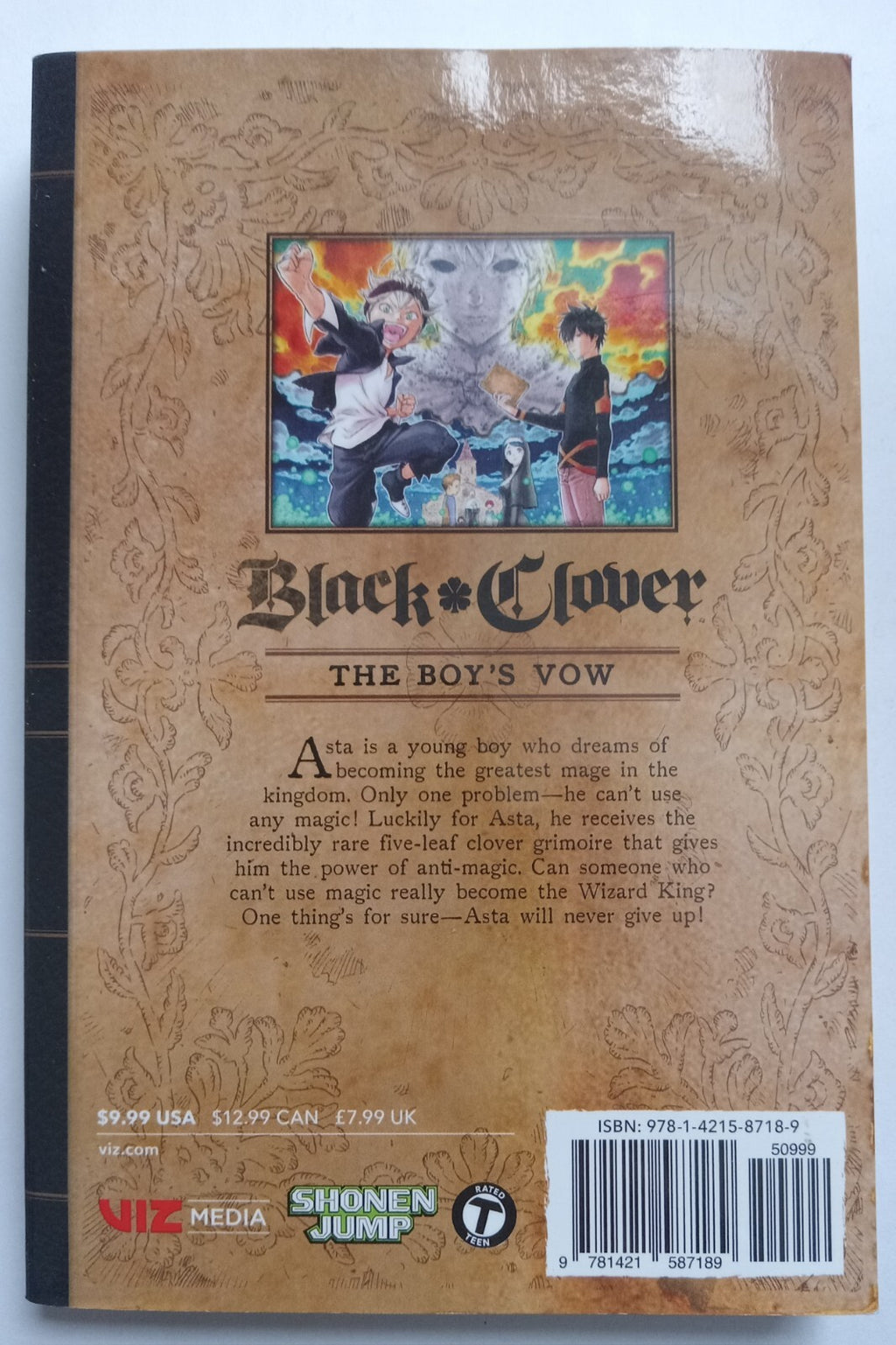 Black Clover Vol. 1 Manga Yūki Tabata 2015 VG+