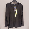 Splendid V-Neck Black Top Women’s S NWT Soft Jersey Luxe Stretch Casual Shirt