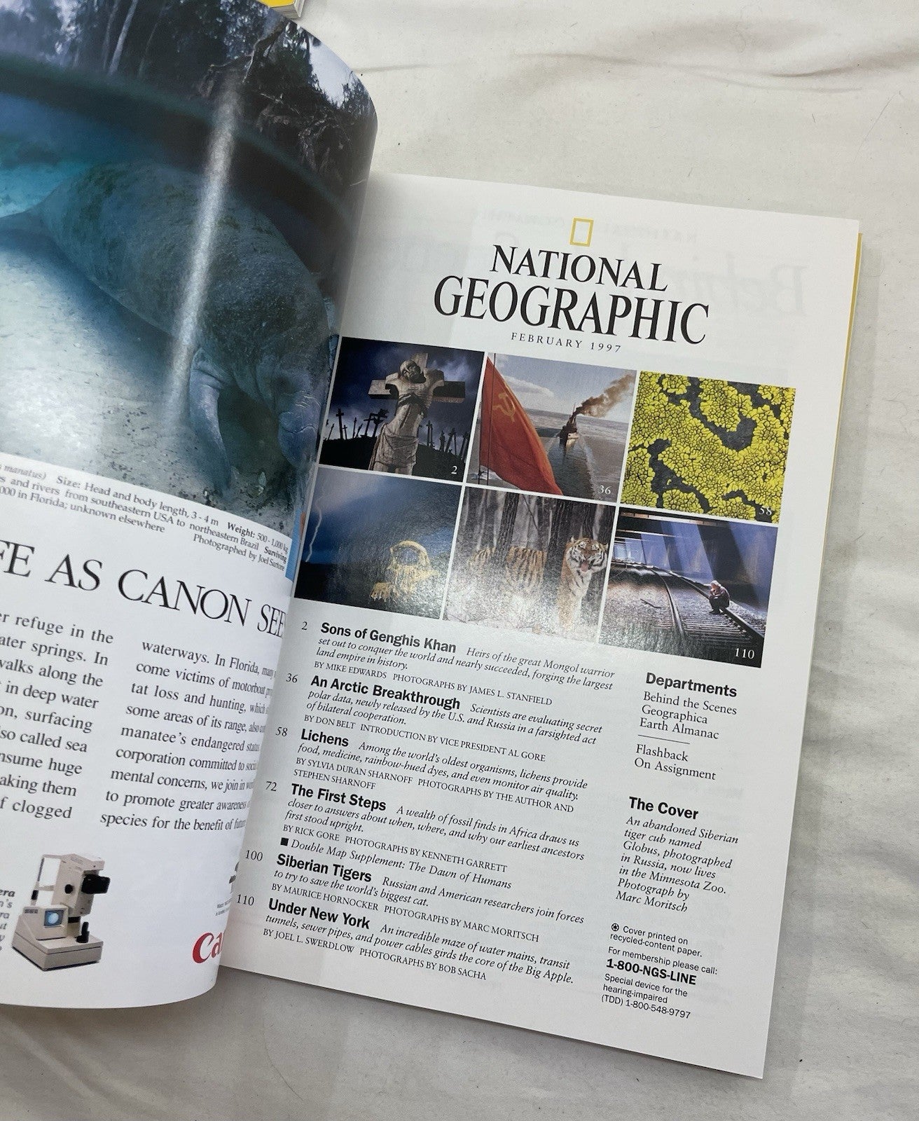 Nat Geo Mag Lot Jan–Jun 1997 Vtg Slipcvr Wildlife Travel Retro School