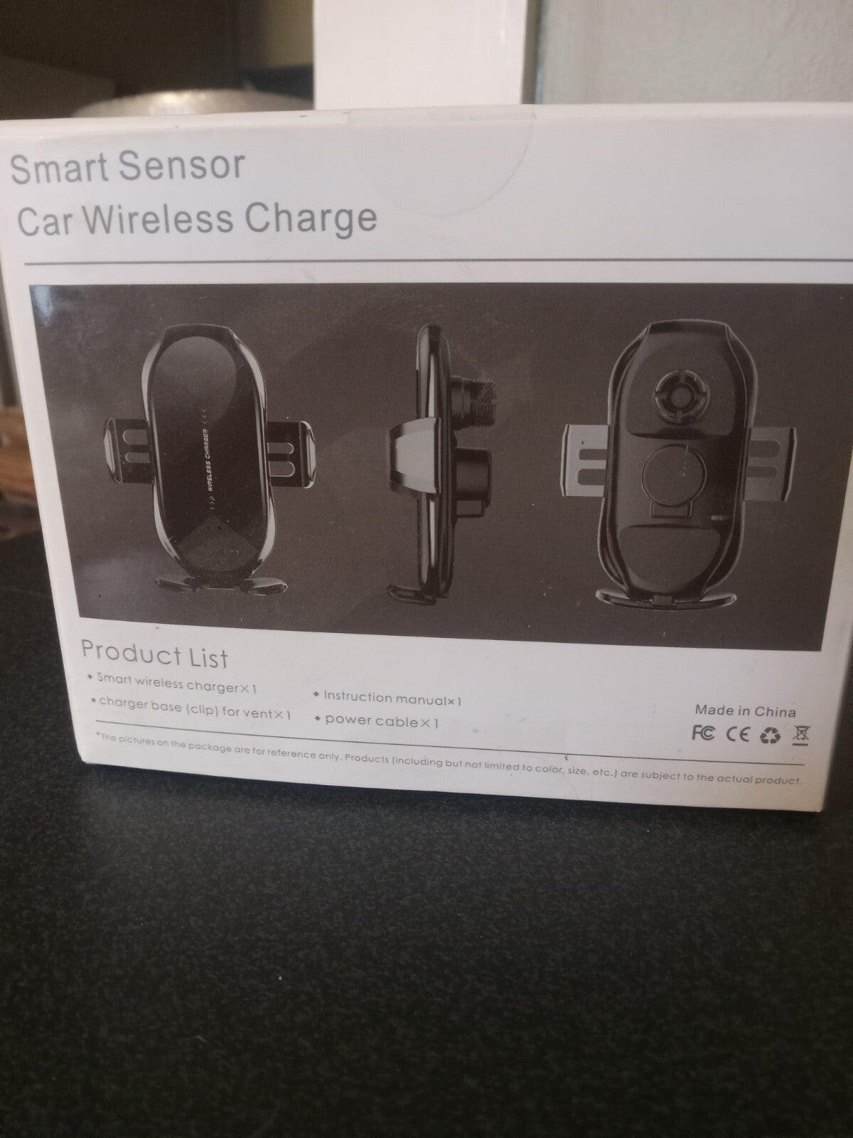 Smart Sensor Wireless Car Charger – Auto Detection Fast Charging Mount