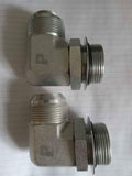 PARKER 8-12 C5OX-S Triple-Lok 90° Elbow – 37° Flare Thread Fitting New
