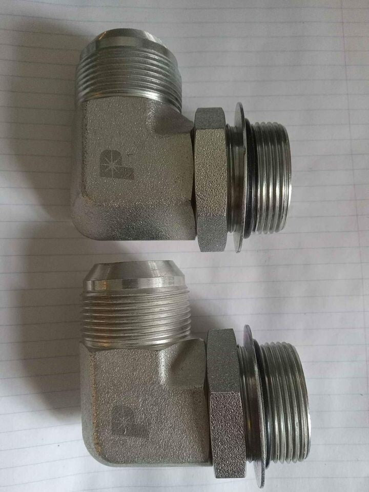 PARKER 8-12 C5OX-S Triple-Lok 90° Elbow – 37° Flare Thread Fitting New