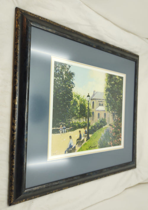 André Bardet Paris Square St Germain Hand Signed Seriolithograph Framed