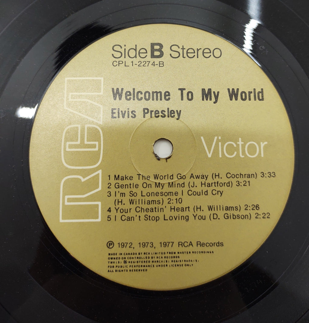 Elvis Presley – Welcome To My World Vinyl LP (1977) RCA APL1-2274