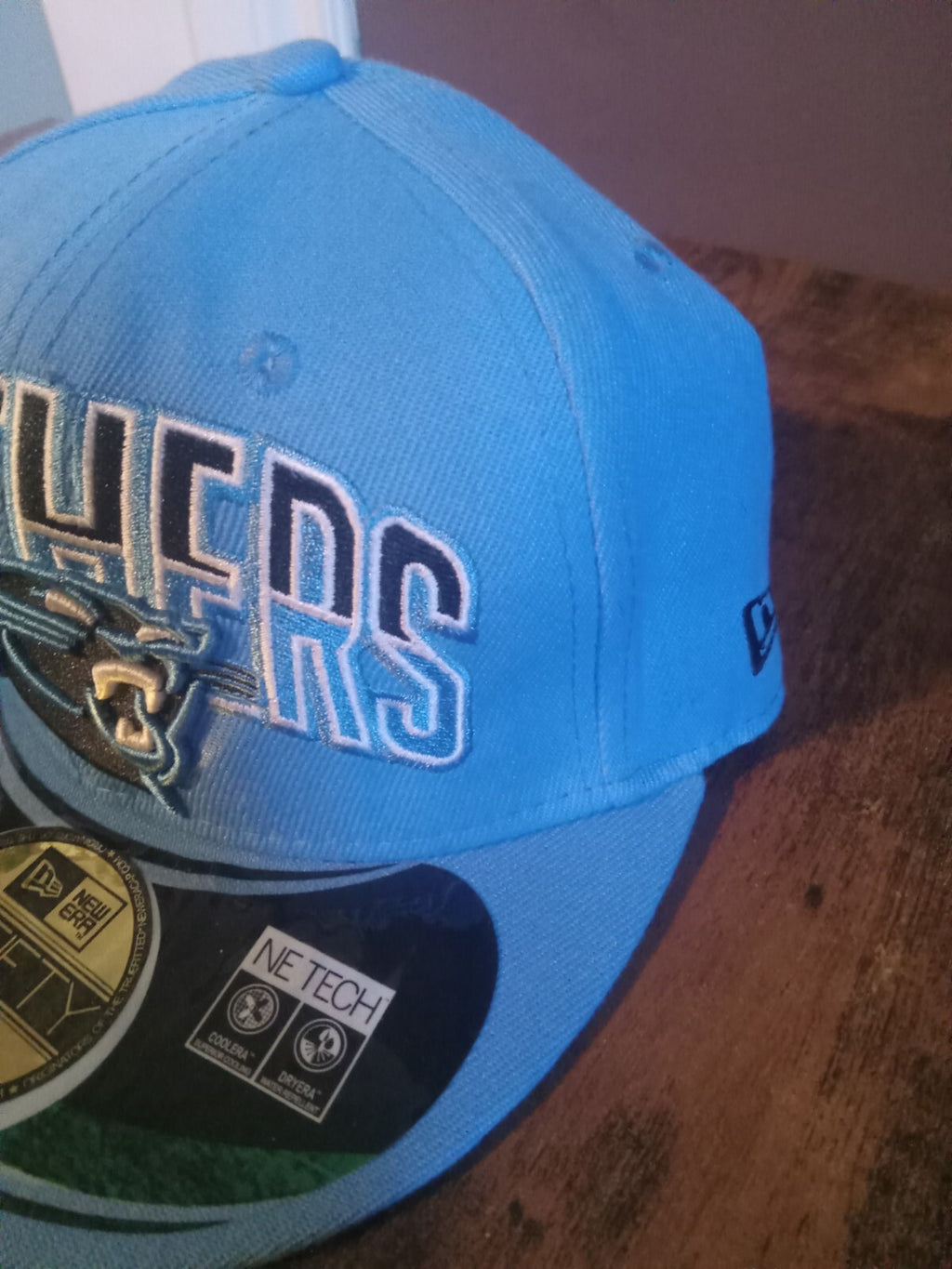 Carolina Panthers New Era 59FIFTY Fitted Hat - Black - Size 7 3/4