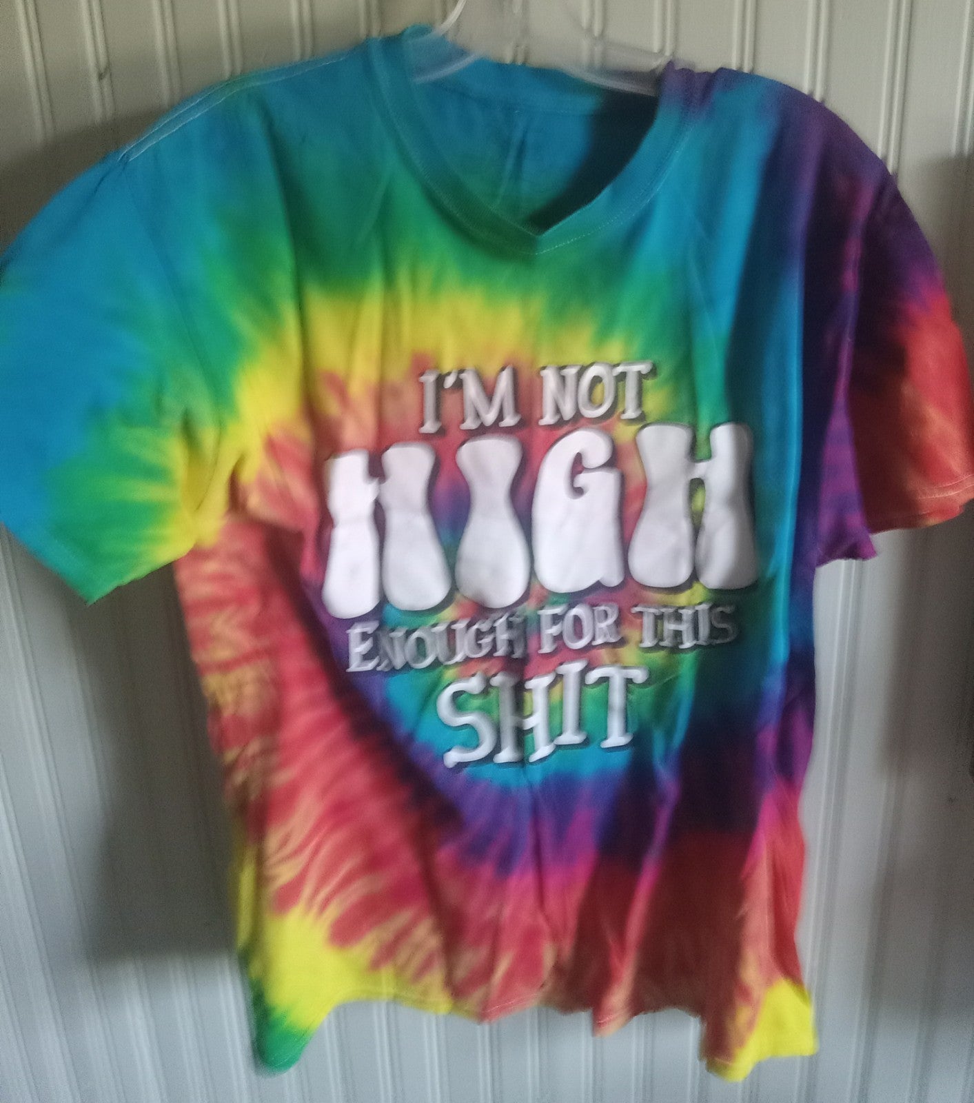 Spencer's Women's Tie Dye T-Shirt – Size Large, Colorful Graphic Tee