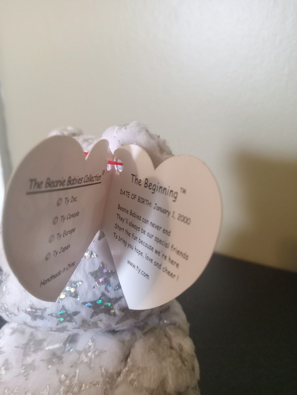 Ty Beanie Baby "The Beginning" Bear 2000 - With Tag - Collectible