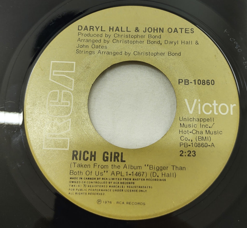 DARYL HALL & JOHN OATES PB-10860 LONDON LUCK, & LOVE 2:56 1976