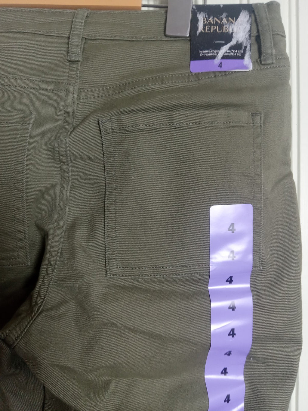 NWT Women’s Banana Republic Green Pants Size 4 – Slim Fit Work Trousers