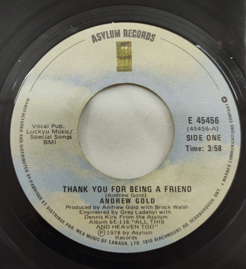 Andrew Gold – Still You Linger On 7” Asylum E-45456 Canada 1978