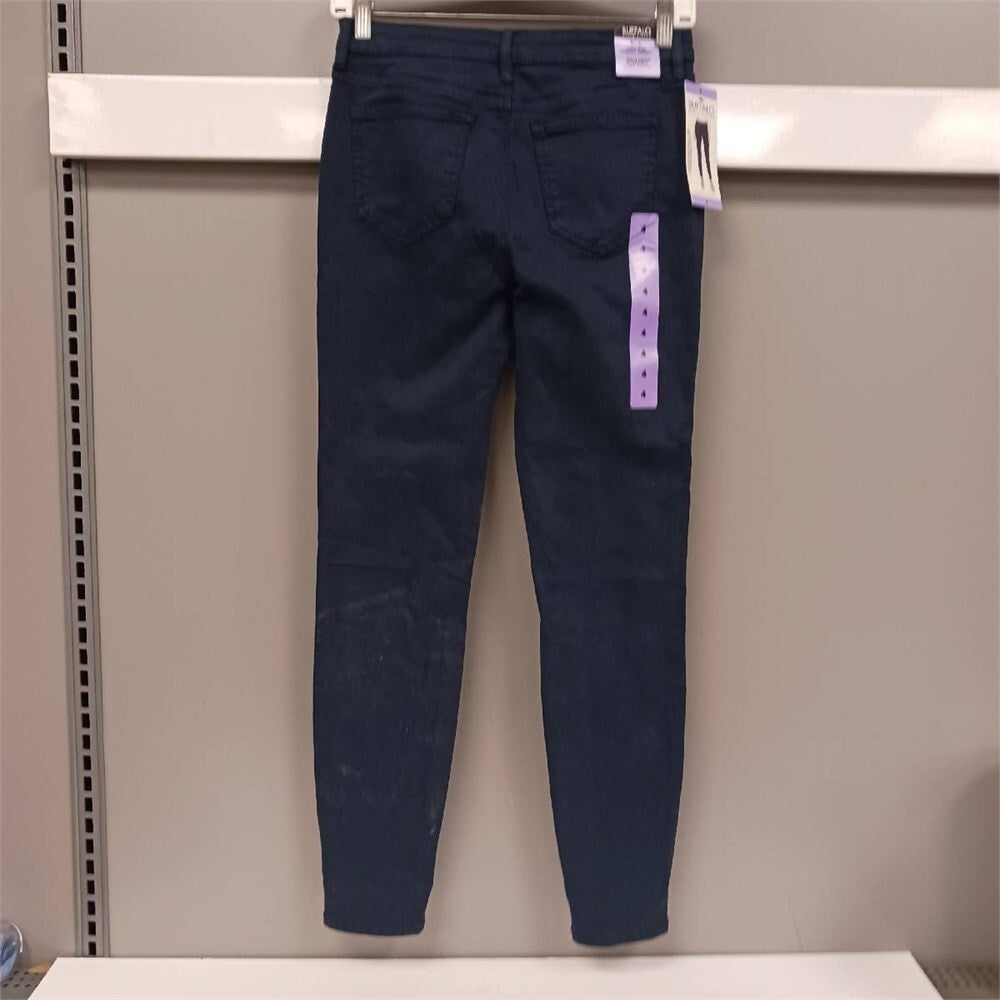 Buffalo David Bitton Navy Skinny Pant Size 4 NWT High Rise Stretch Casual