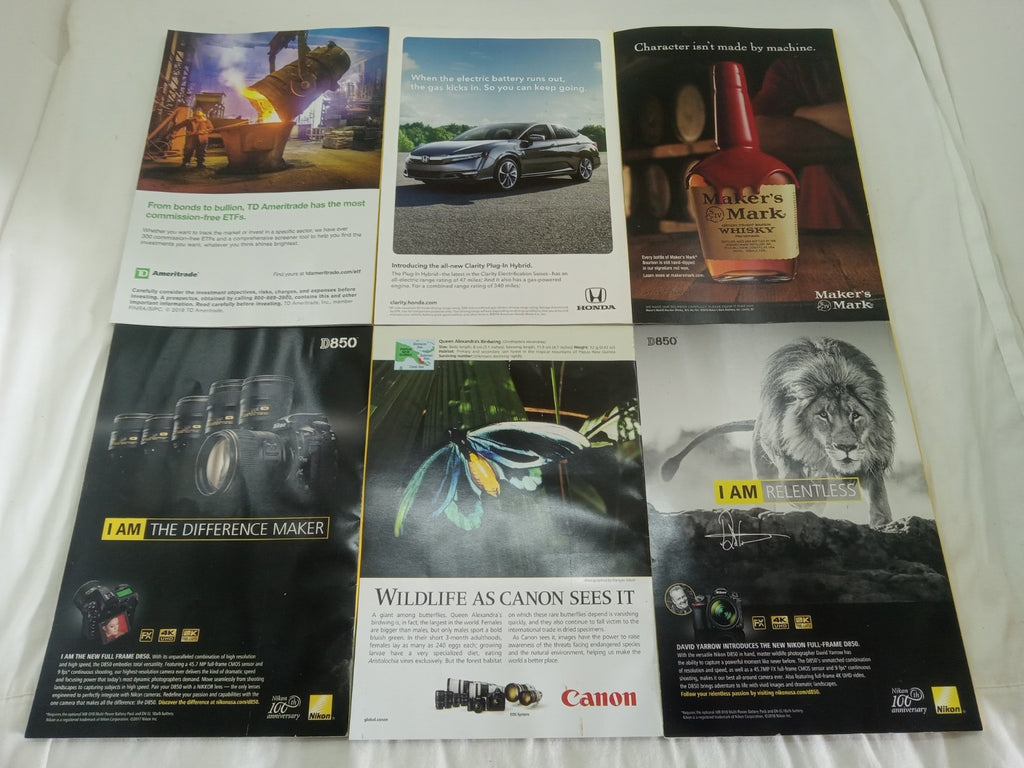 National Geographic Magazine Set With Slipcover Case Jan-June 2018