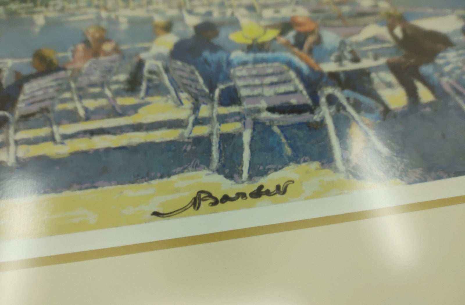 André Bardet Aux Baleares HC 10/140 Hand Signed Seriolithograph Framed