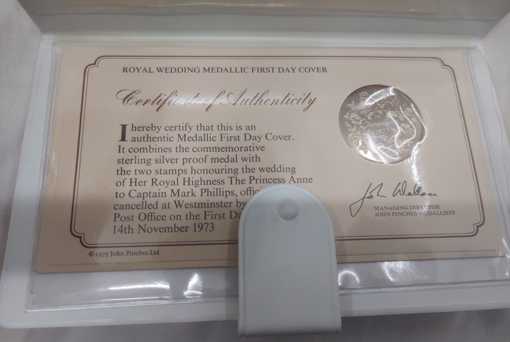 1973 Royal Wedding Medallic First Day Cover - Princess Anne & Mark Phillips
