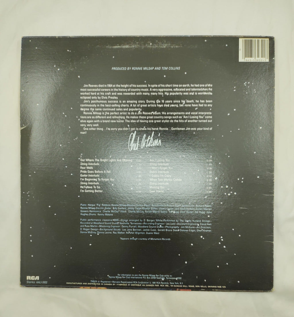 Ronnie Milsap – Out Where the Bright Lights Are Glowing LP AAL1-3932 VG