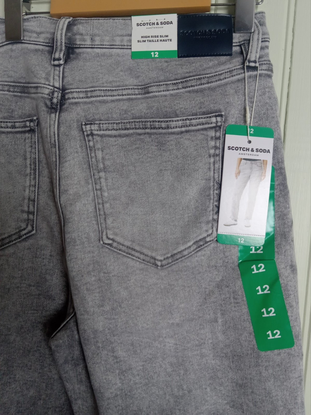 NWT Women’s Scotch & Soda High Rise Slim Jeans Size 12 – Designer Denim