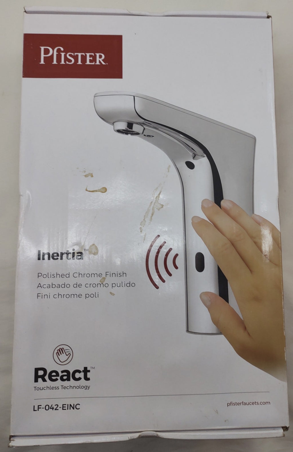 Pfister Motion-Sensor Bathroom Sink Faucet — Touchless / Electronic Commercial