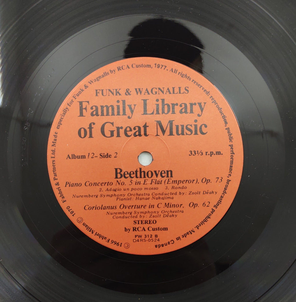 Beethoven Piano Concerto No.5 Emperor LP Funk & Wagnalls RCA Classical Vinyl LP