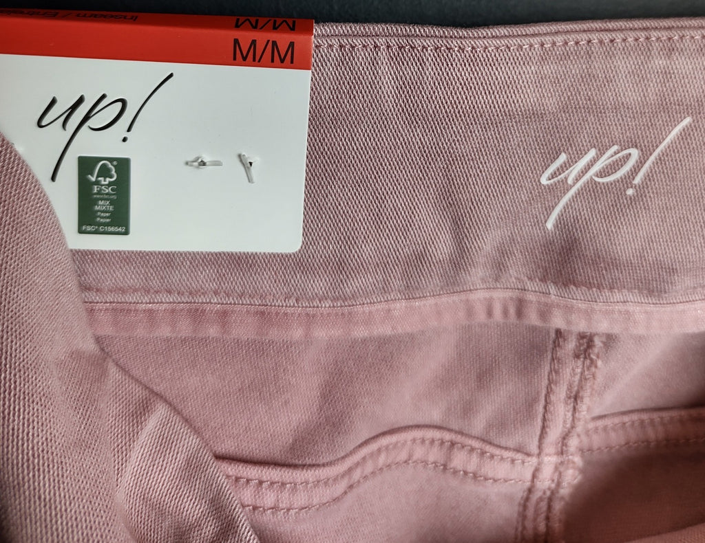 UP! Pink Pull On Crop Pants NWT Women’s Stretch Comfort Casual Trousers