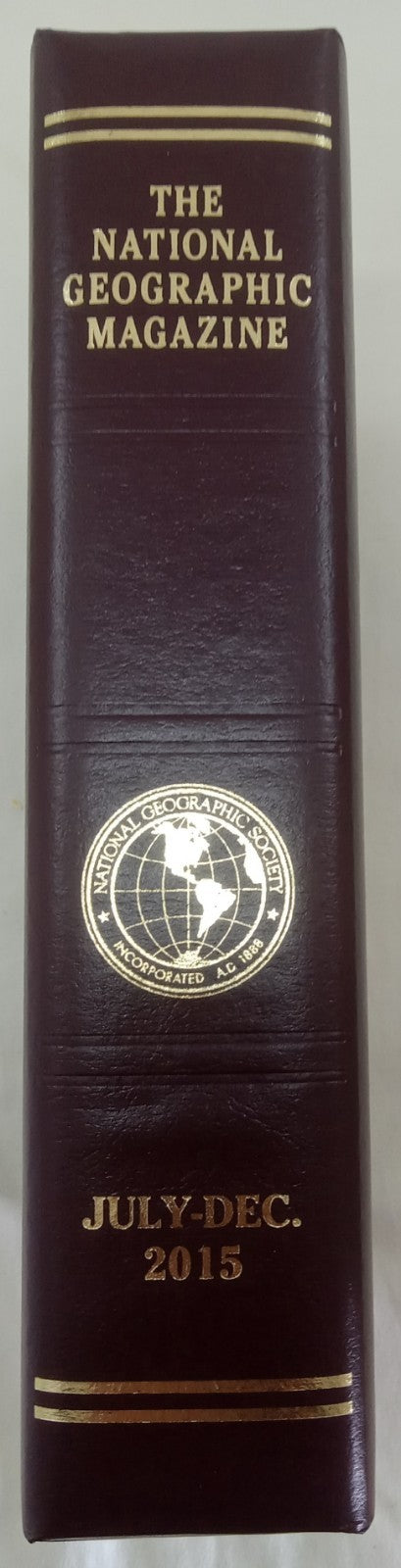 National Geographic Jul–Dec 2015 | 6 VG+ Issues | Leatherette Slipcase