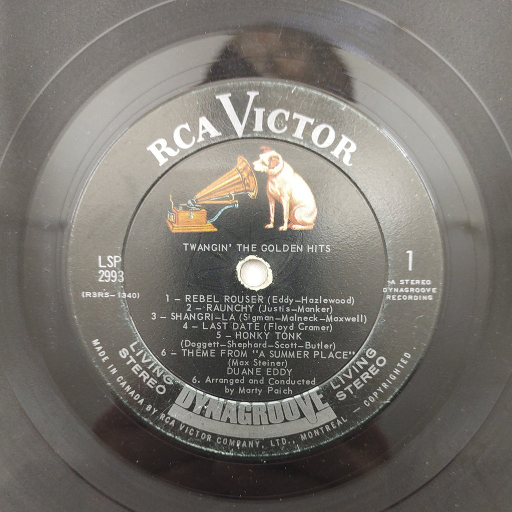 Duane Eddy – Twangin’ the Golden Hits LP RCA Living Stereo Canada