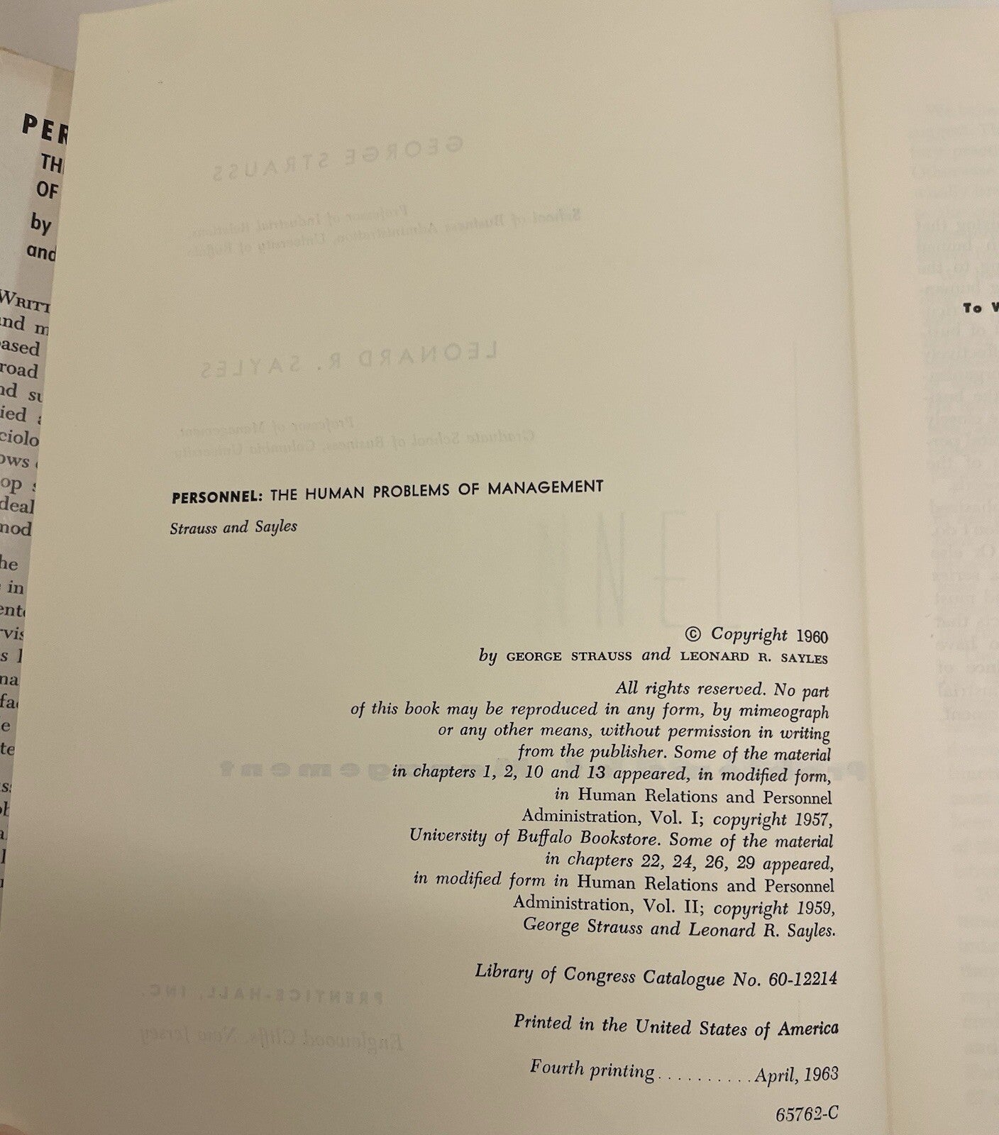 The Human Problems of Management – G+ 1960s Business Textbook Book