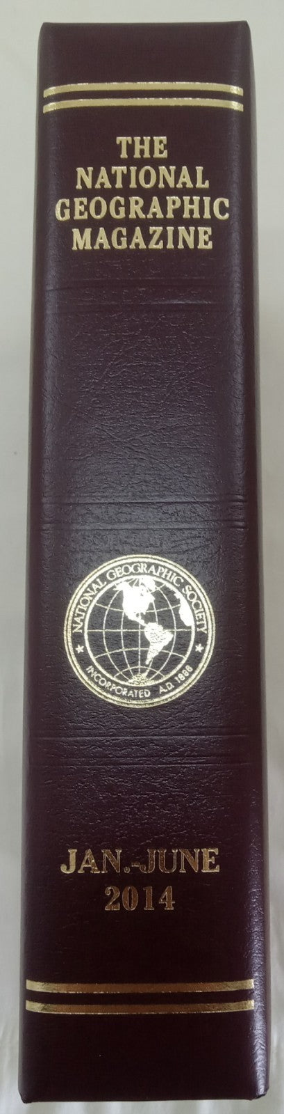 Nat Geo Jan–June 2014 | VG+ Set of 6 | Faux Leatherette Slipcover Case