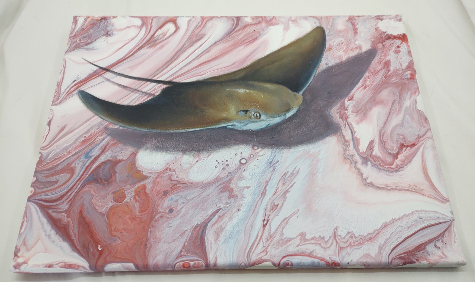 Chalk Master Dave Original Acrylic Painting on Canvas Signed Artwork