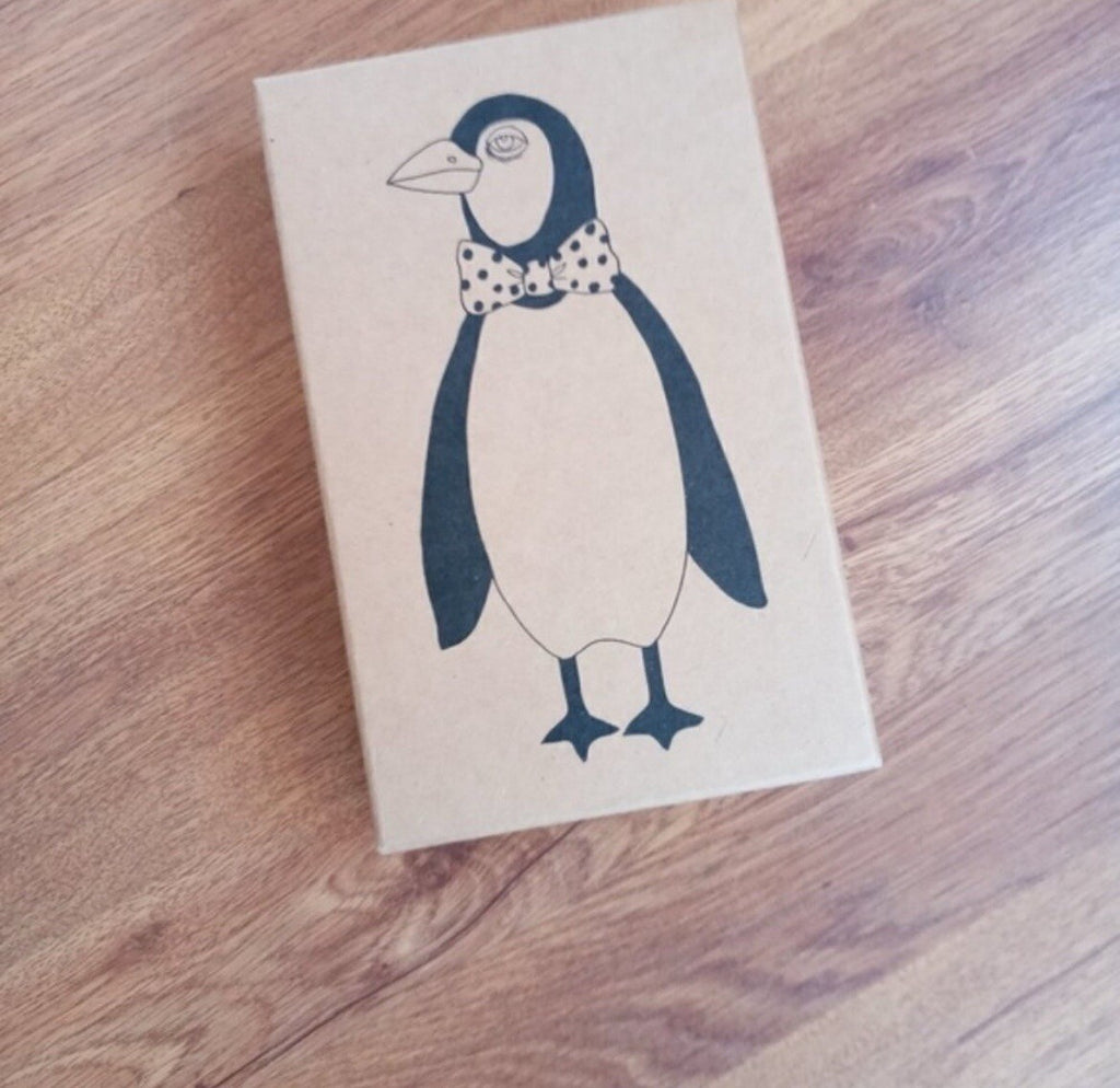 Mini Rodini Baby Girl Sleepwear Set Pink Penguin Print Organic Cotton 0–3 Months