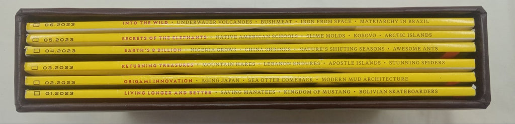 Nat Geo Magazines With Slipcover Jan To June 2023
