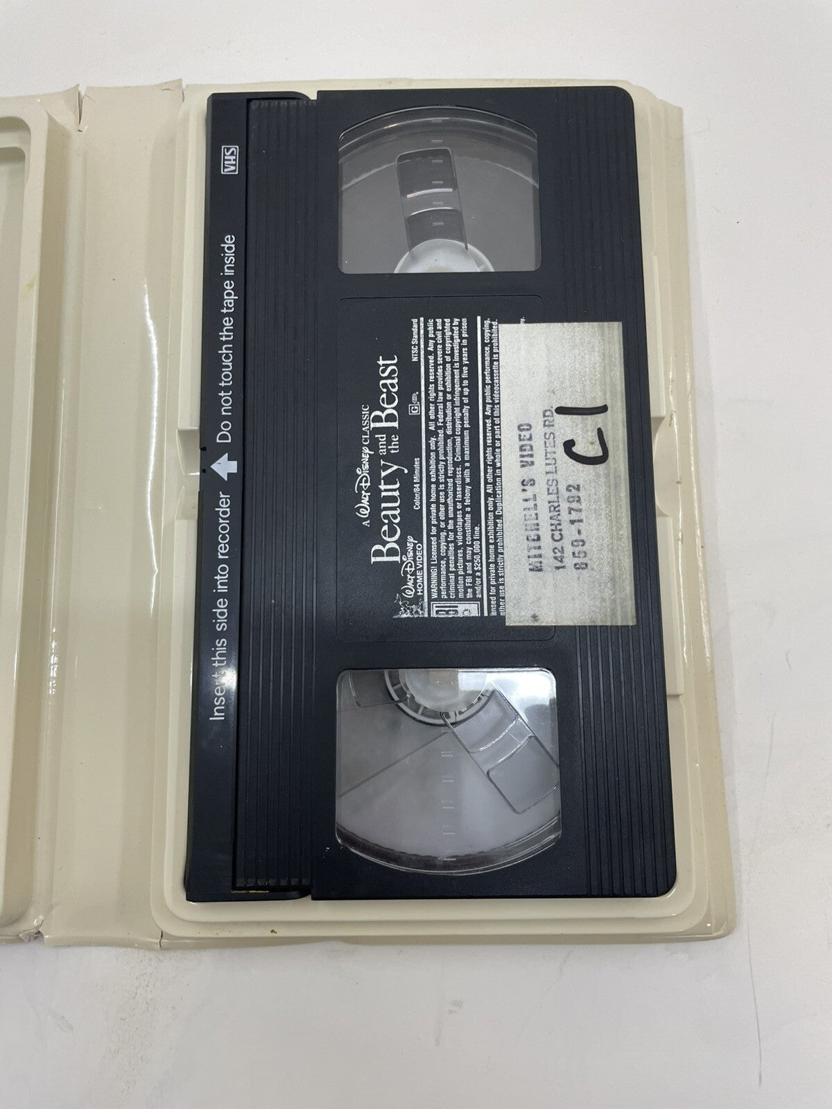 Disney Black Diamond VHS Beauty and the Beast 1992 Rare Classic Film